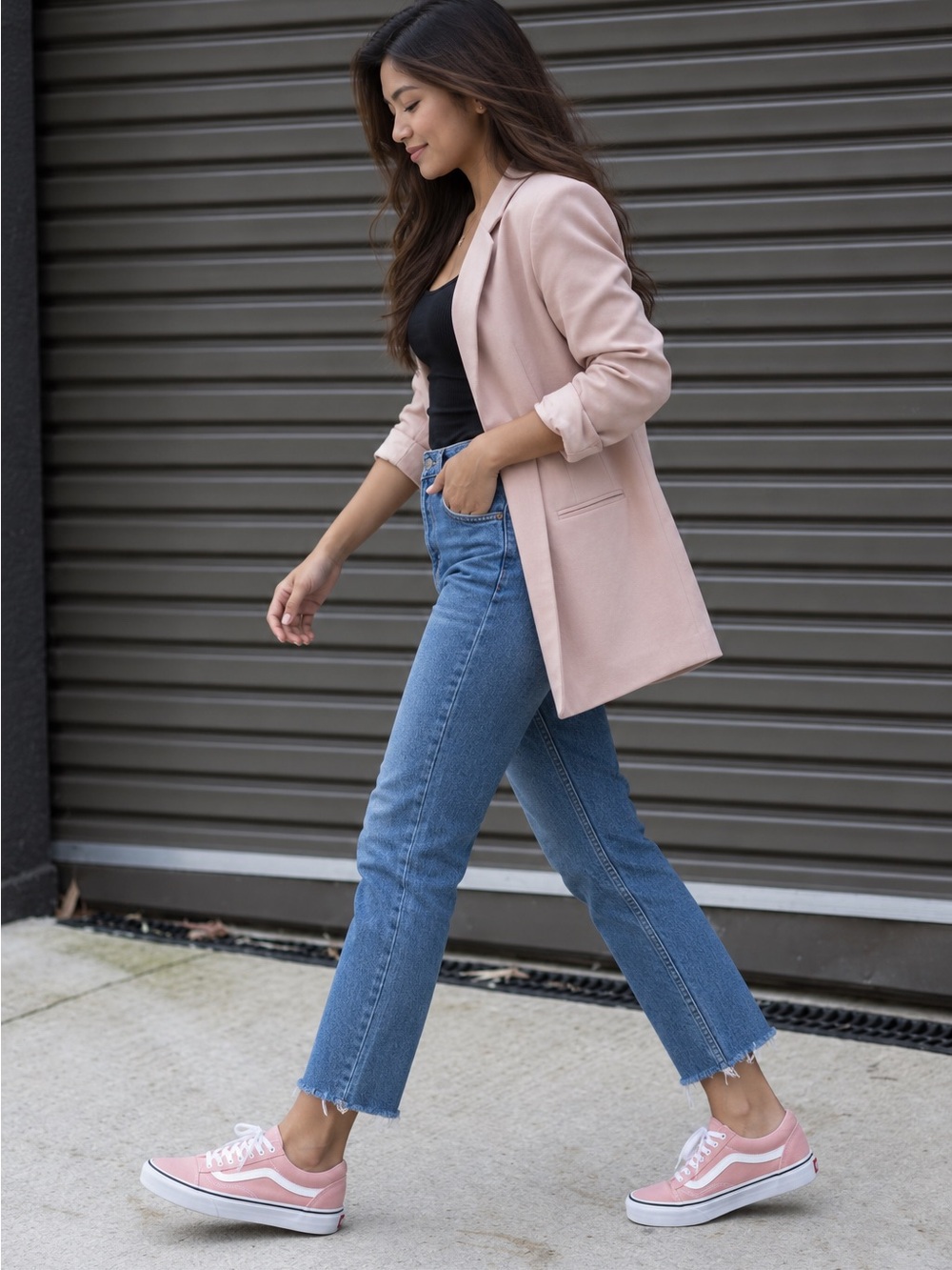 Vans Classic Low-Top Sneakers in Pink